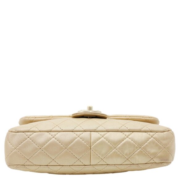 Chanel  Precious Jewel Single Flap Jumbo Leather Shoulder Bag Gold - Picture 11 of 16